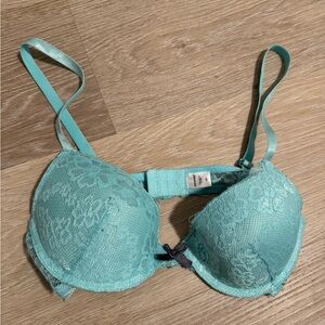 Joe Boxer blue bra with lace detail 34B